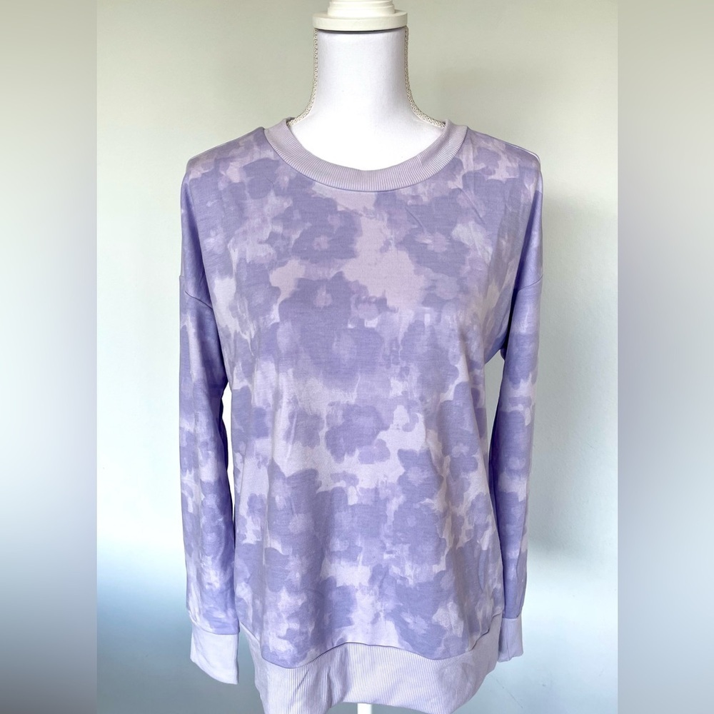Mondetta Lilac Tye Dye Athletic Sweatshirt | Size M | Like New
